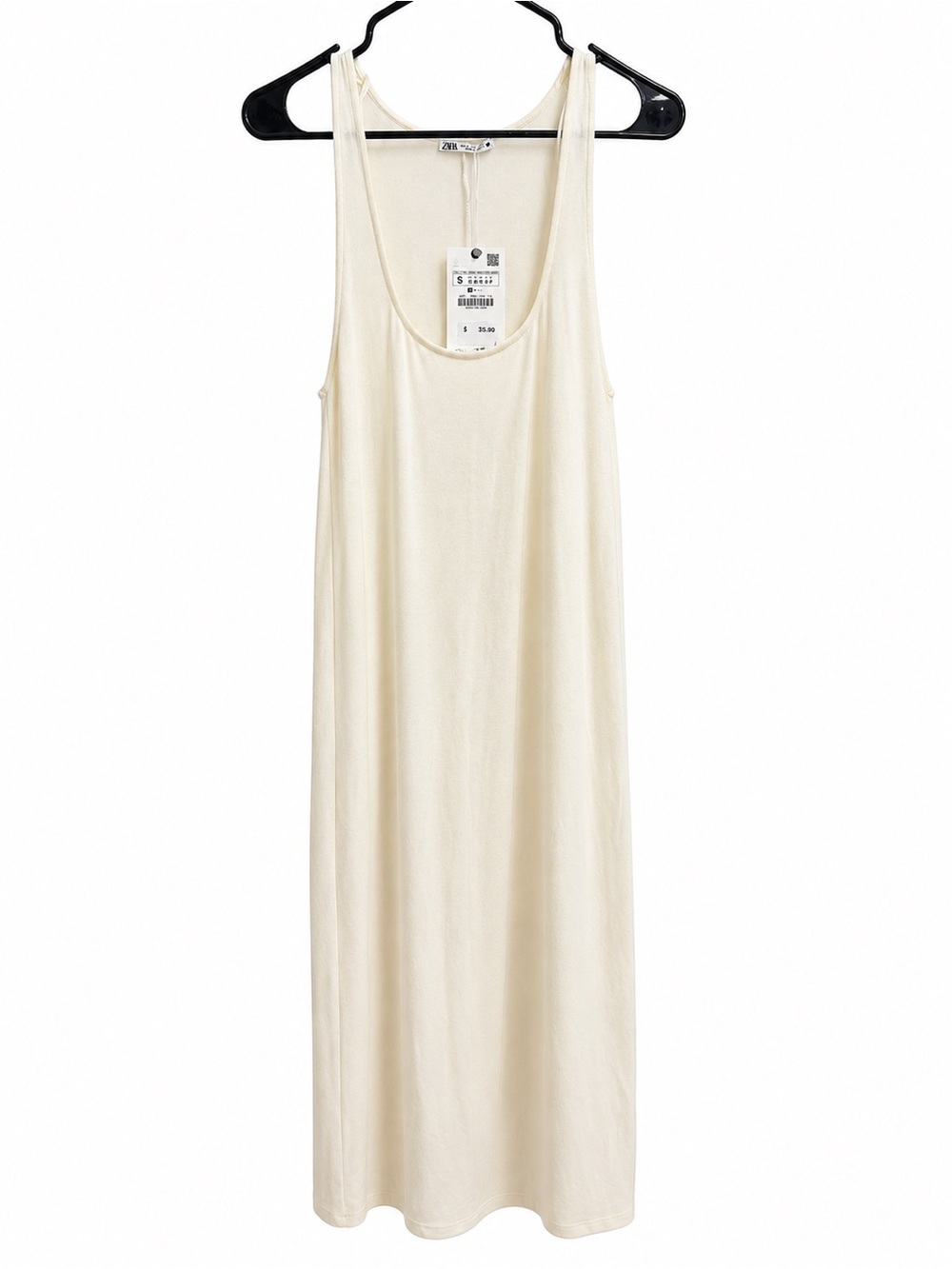 Zara Cream Sleeveless Slip Chemise